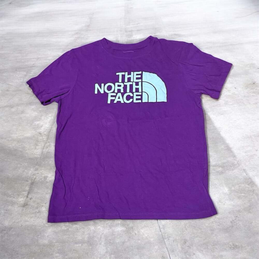 The North Face T-Shirt Size M Purple Cotton Half Dome Logo 101